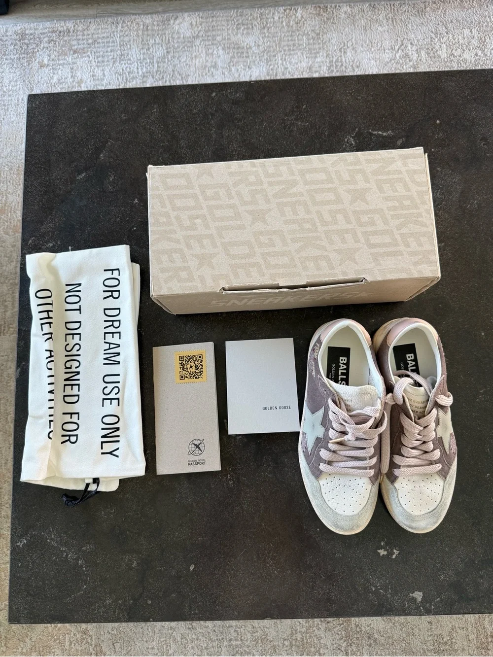 Golden Goose Ball Star Floral Embroidered Sneakers Size 36 | NEW IN BOX - Picture 4 of 10
